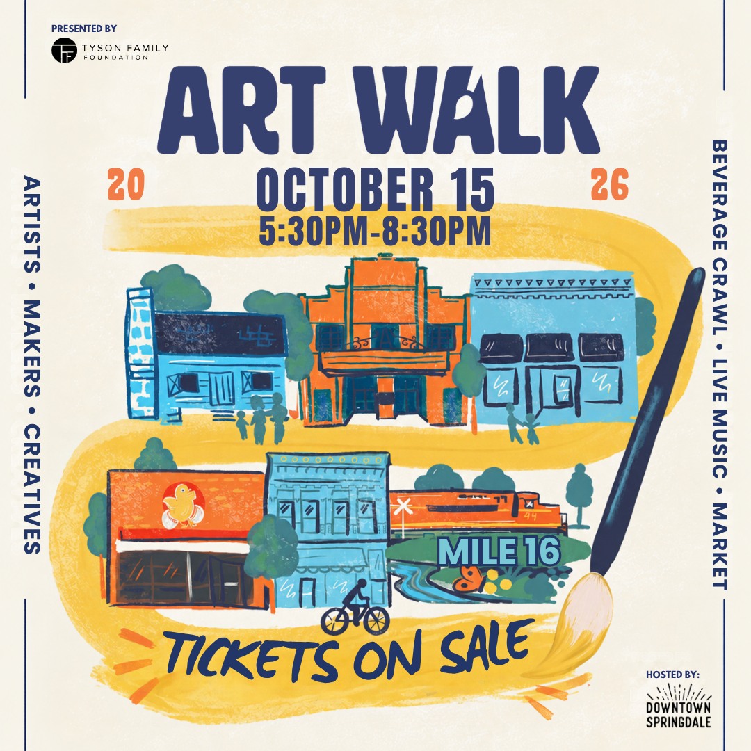🖌️We’re taking part in Thursday evening’s Downtown Springdale 👣 Art Walk in partnership with the Downtown Springdale Alliance! We’ll be open from 5:30 to 8:30 p.m. as we showcase the 17 winners of the Our Ozarks 🖼️ photo contest featuring 24 photographs from Benton, Boone, Carroll, Madison, Newton, and Washington counties. We’ll also be serving cider and snacks. Come see us!
Tickets are available in the bio at @downtownspringdale.
#DowntownSpringdaleArtWalk #ShilohMuseum #OurOzarks
